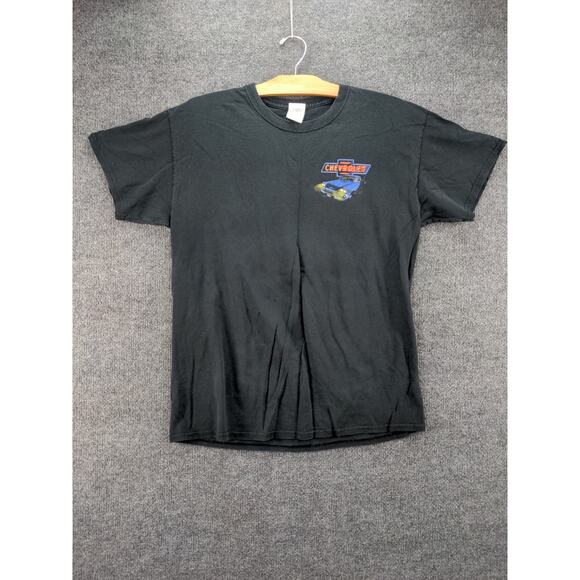 Mens Chevrolet Lost in the 50's T Shirt Size L Black Graphic Logo - Picture 2 of 13